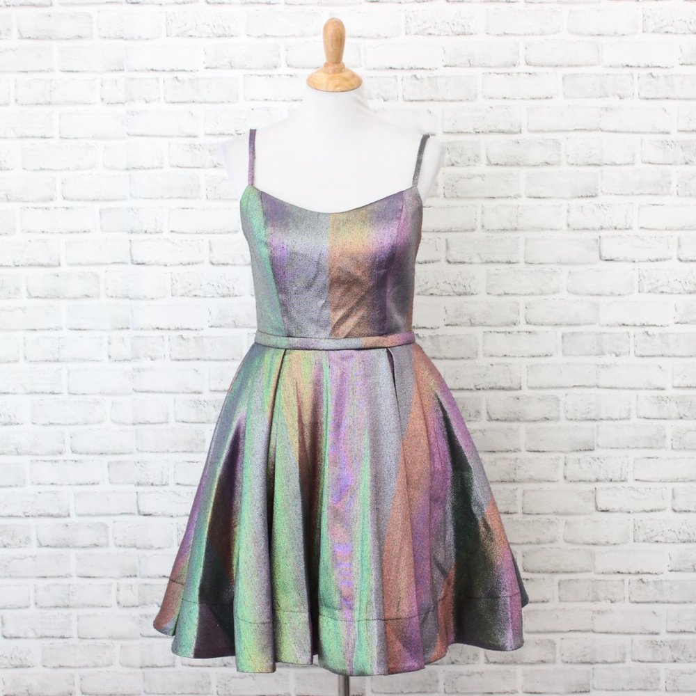 Ieena For Mac Duggal Scoop Neck Evening Dress, 6